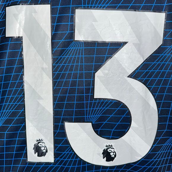 Chelsea FC London Black Blue #13 Short Sleeve Jersey Size Large - Picture 9 of 12